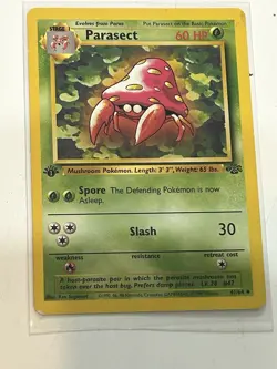 Pokemon TCG Parasect Base Jungle Set, 1st Edition Uncommon Card 41/64 LP/MP - Image 1