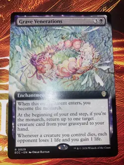 Grave Venerations (Extended Art) Commander: Lorwyn Eclipsed Regular - Image 1