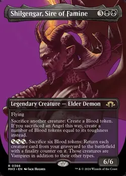 Shilgengar, Sire of Famine - Foil Extended Art MH3 LP MTG - Image 1
