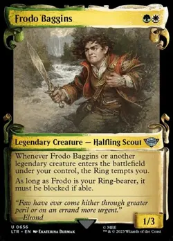 Frodo Baggins - Silver Foil Showcase LTR NM MTG - Image 1