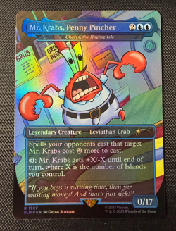 MTG Mr Krabs Penny Pincher Foil SLD Secret Lair Drop R 1927 NM - Image 1