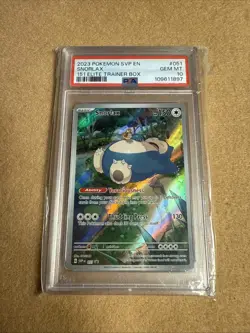 2023 POKEMON SVP EN-SV BLACK STAR PROMO 151 ELITE TRAINER BOX SNORLAX PSA 10 - Image 1