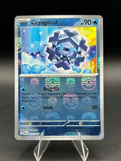 Cryogonal (Master Ball Pattern) SV: Black Bolt 027/086 Pokemon TCG - Image 1