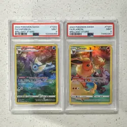 Flareon TG01/TG30 Brilliant Stars Trainer Gallery Holo Pokemon PSA 9 2022 - Image 1