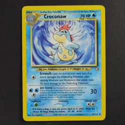 Croconaw 31/111 Neo Genesis Pokemon TCG Common/Uncommon Non Holo VG Condition - Image 1