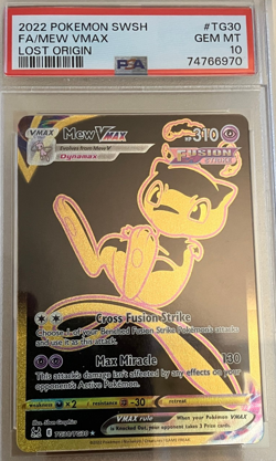 PSA 10 - 2022 Pokemon Sword & Shield Lost Origin Fa/Mew Vmax #TG30 - Image 1