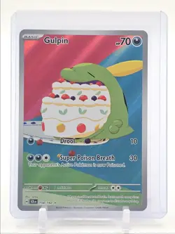 GULPIN 2024 POKEMON STELLAR CROWN ILLUSTRATION RARE 154/142 Q3687 - Image 1