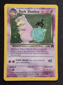 Pokemon - Dark Slowbro 12/82 - Team Rocket Unlimited Holofoil HP - Image 1