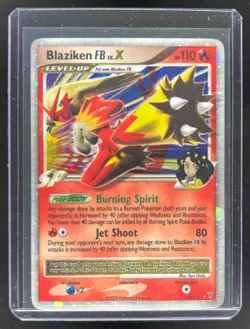 2009 Pokemon Platinum Supreme Victors Blaziken FB LV.X #142/147 Damaged - Image 1