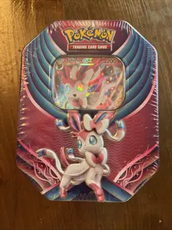 Pokemon TCG Sylveon GX Evolution Celebration Tin 2018 NEW/SEALED - Image 1