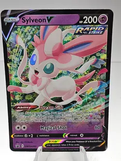 Pokemon Sylveon V SWSH202 Sword Shield Black Star Promo Rare Full Art - #22 - Image 1