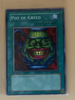 Pot of Greed SD1-EN015 Rare 1st Edition - Yu-Gi-Oh! Dragon’s Roar NM - Image 1