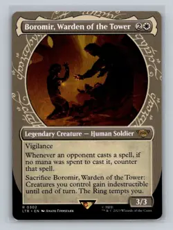 MTG - (Showcase) BOROMIR, WARDEN OF THE TOWER - Lord of the Rings - Rare #302 NM - Image 1