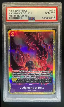 2024 One Piece Judgement of Hell Holofoil #OP02-089 PSA 10 - Image 1