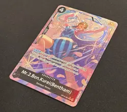 One Piece TCG Mr.2.Bon.Kurei (Bentham) Alternate Art OP14-091 English NM - Image 3