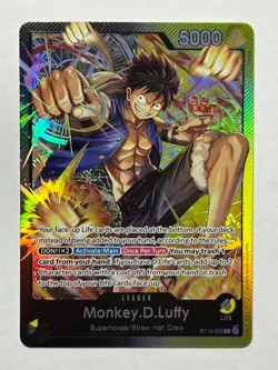 Monkey.D.Luffy (003) ST13-003 Ultra Deck: The Three Brothers Foil - Image 1