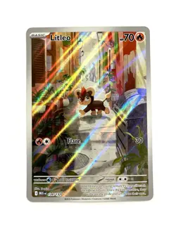 Litleo 139/132 Mega Evolution Illustration Rare Holo Pokemon TCG NM - Image 1