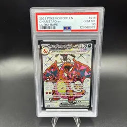 Pokemon TCG Charizard EX Obsidian Flames Holo Ultra Rare Card 215/197 PSA 10 - Image 1