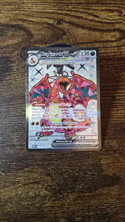 Pokemon TCG Obsidian Flames Charizard EX Ultra Rare Holo Card 215/197 - Image 1