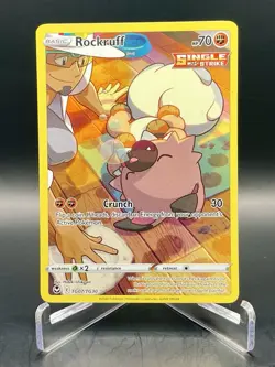 Rockruff TG07/TG30 Silver Tempest Trainer Gallery Full Art Holo Pokemon TCG NM/M - Image 1