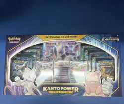 Pokemon Kanto Power Collection Box Mewtwo-EX Slowbro-EX XY Evolutions TCG SEALED 820650809446 - Image 1