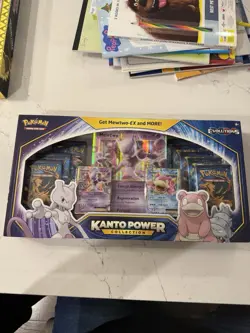 Pokemon Kanto Power Collection Box Mewtwo-EX Slowbro-EX XY Evolutions TCG SEALED 820650809446 - Image 1