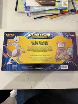 Pokemon Kanto Power Collection Box Mewtwo-EX Slowbro-EX XY Evolutions TCG SEALED 820650809446 - Image 2
