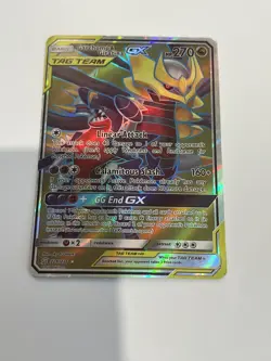 - Garchomp & Giratina GX 228/236 Full Art Holo Tag Team Pokemon TCG LP - Image 1