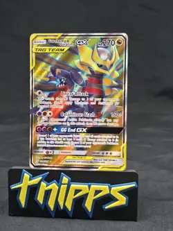 2019 Pokemon S&M Unified Minds Garchomp & Giratina GX 228/236 Full Art - Image 1