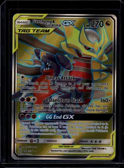 2019 Pokemon Sun & Moon Unified Minds Garchomp & Giratina GX #228/236 TAG TEAM - Image 1
