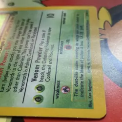 Pokemon TCG Venomoth Holo Rare Card 13/64 Jungle Vintage MP - Image 3