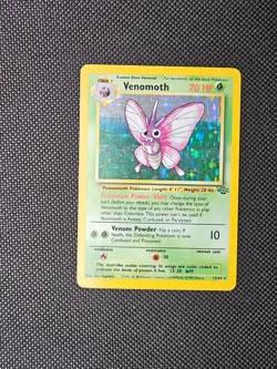 Pokemon TCG Venomoth 13/64 Jungle Unlimited Holo Rare Vintage Card - Image 1