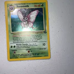 Pokemon TCG Jungle Venomoth Card 13/64 Unlimited Holo Rare, Vintage 1999 LP - Image 5
