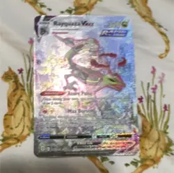 Pokemon Rayquaza VMAX Rapid Strike Holo Dragon Card 218/203 English TCG - Image 1
