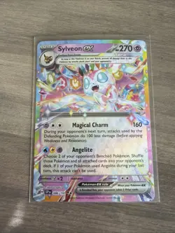 Pokemon Sylveon EX TCG Double Rare Holo Card 86/191 Surging Sparks - Image 1