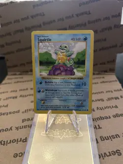 Squirtle 063/102 Base Set Shadowless Common Vintage Pokemon Card 1999 MP - Image 1