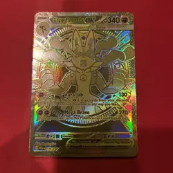 Pokemon Mega Lucario EX TCG Gold Holo Rare Card 188/132 NM - Image 3