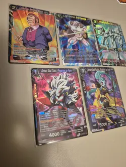 Dragon Ball Super CCG Demon God Towa, Preparing To Fight BT17-117 R Foil 5 Cards - Image 1