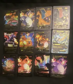 Pokemon TCG Card Lot Charizard VMAX V GX EX Mega EX 14x Holo English Fire - Image 2