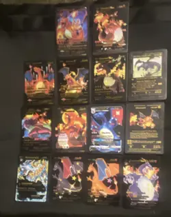 Pokemon TCG Card Lot Charizard VMAX V GX EX Mega EX 14x Holo English Fire - Image 3