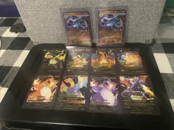 Pokemon TCG Card Lot Charizard VMAX V GX EX Mega EX 14x Holo English Fire - Image 4