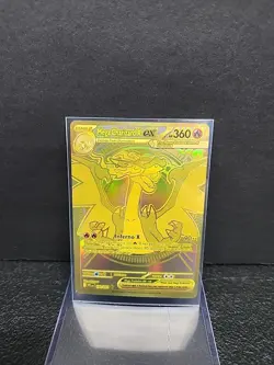 NM Mega Charizard X ex 130/094 Phantasmal Flames Gold Hyper Rare Pokemon Card - Image 1