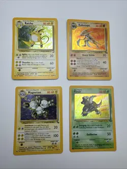 Pokemon Jungle Holo Card Lot Raichu Kabutops Magneton Pinsir Clefable - Image 2