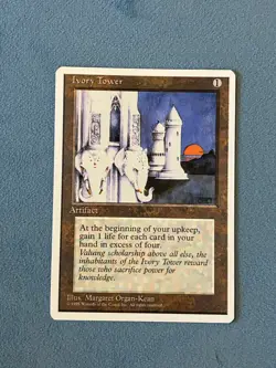 Ivory Tower, Fourth Edition, Magic the Gathering MTG - Image 1