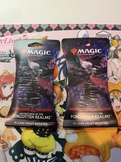 Magic The Gathering D&D Adventures in the Forgotten Realms Draft Booster 2 Packs - Image 1