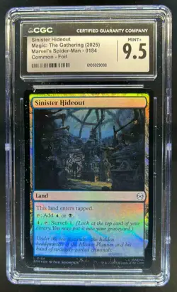 2025 Magic MTG Marvel's Spider-Man Sinister Hideout Foil #0184 CGC 9.5 - Image 1