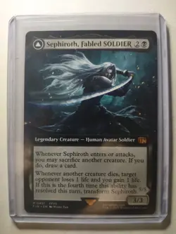 MTG- Sephiroth, Fabled SOLDIER (Extended Art) -Final Fantasy - MYTHIC - NM/M - Image 3