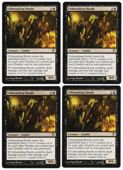Unbreathing Horde x4 4x 2011 Innistrad PLAYSET Black Rare Creature MTG NM AZ1 - Image 1