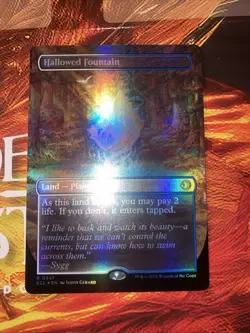 Hallowed Fountain (Borderless) Lorwyn Eclipsed Foil - Image 2