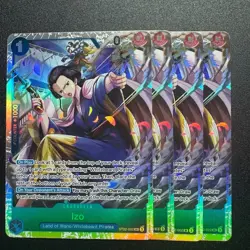 4x Izo ST22-002 SR - One Piece TCG Playset Starter Deck 22: Ace & Newgate - Image 1